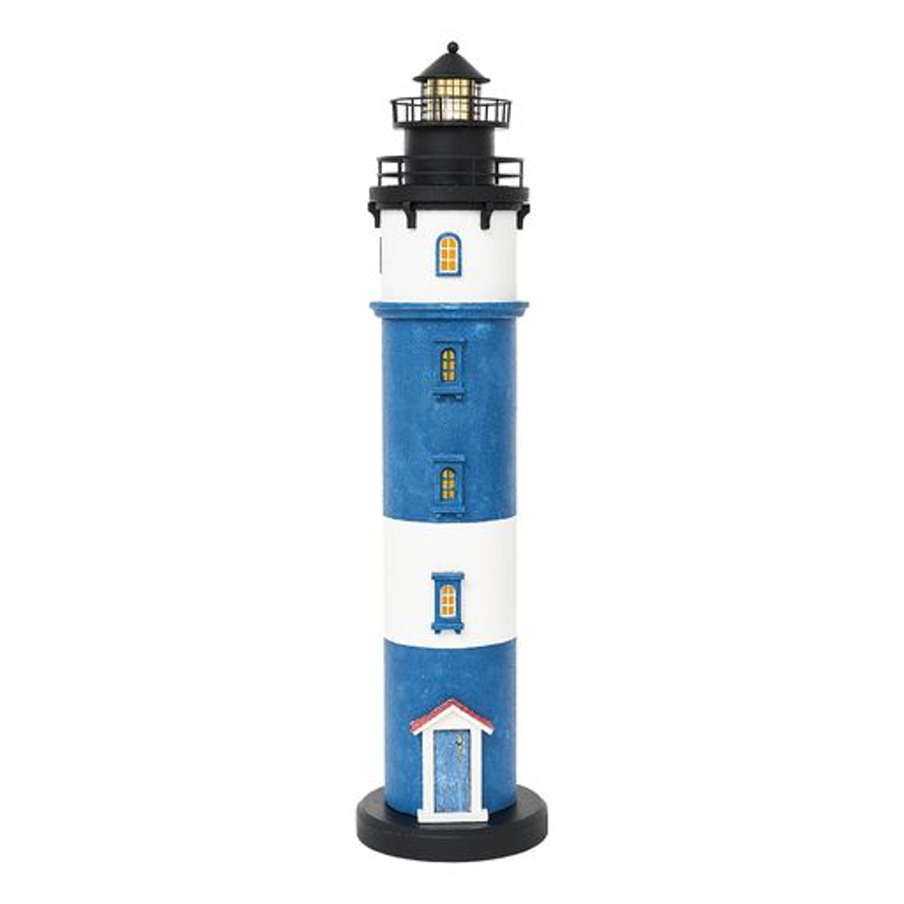 Metal Lighthouse with LED Light -25.5"