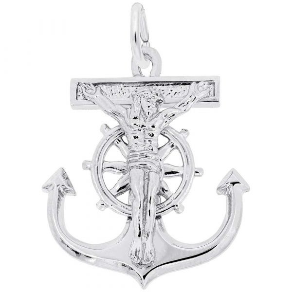 Mariner Cross Charm 5 Metals Available