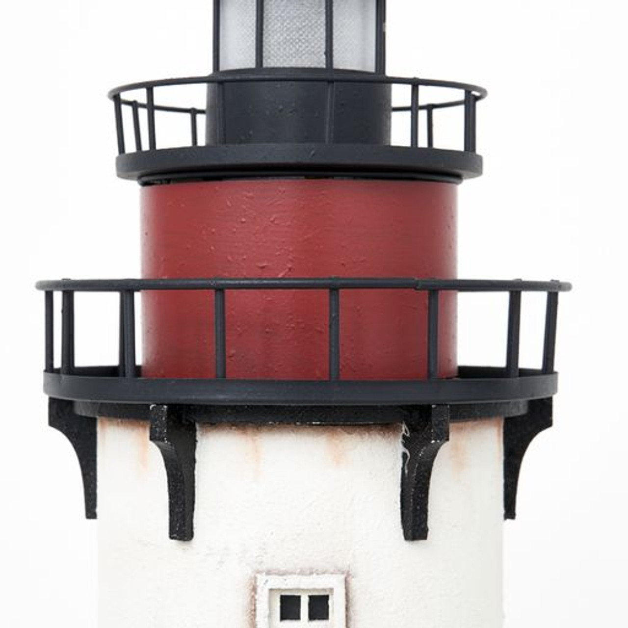 Wooden Lighthouse with LED Light - 29"