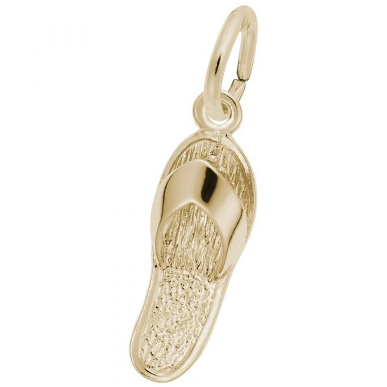 Sandal Gold Charm - Gold Plate, 10k Gold, 14k Gold