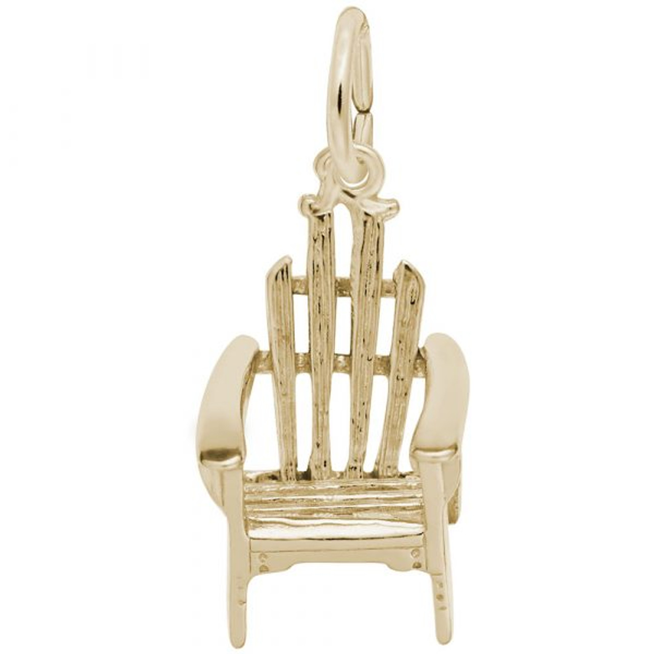 Adirondack Chair Gold Charm - Gold Plate, 10k Gold, 14k Gold