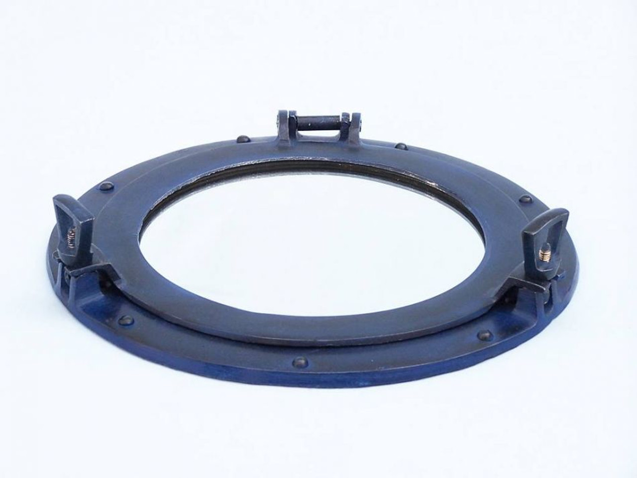 Deluxe Class Porthole Window -12" - Rustic Blue