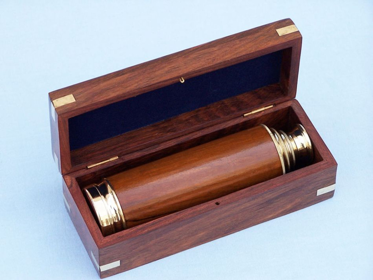 Scout's Spyglass Telescope 15" - Wood w/Rosewood Box