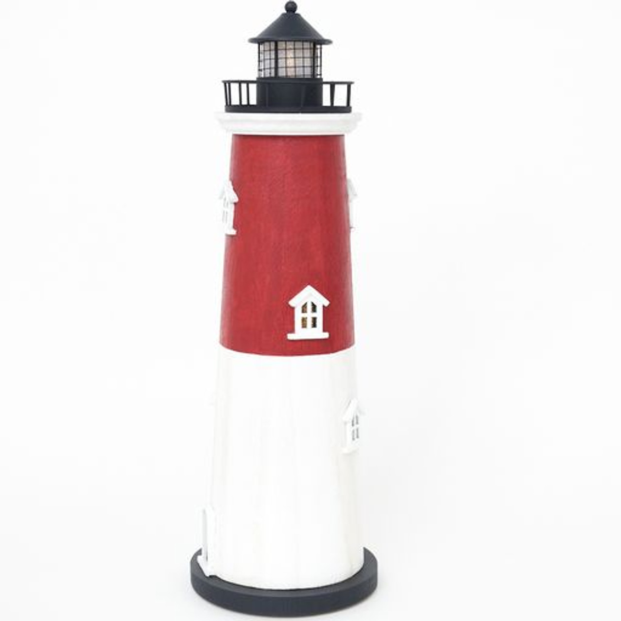 Lighthouse with  LED Light -  Resin - 18.1’’