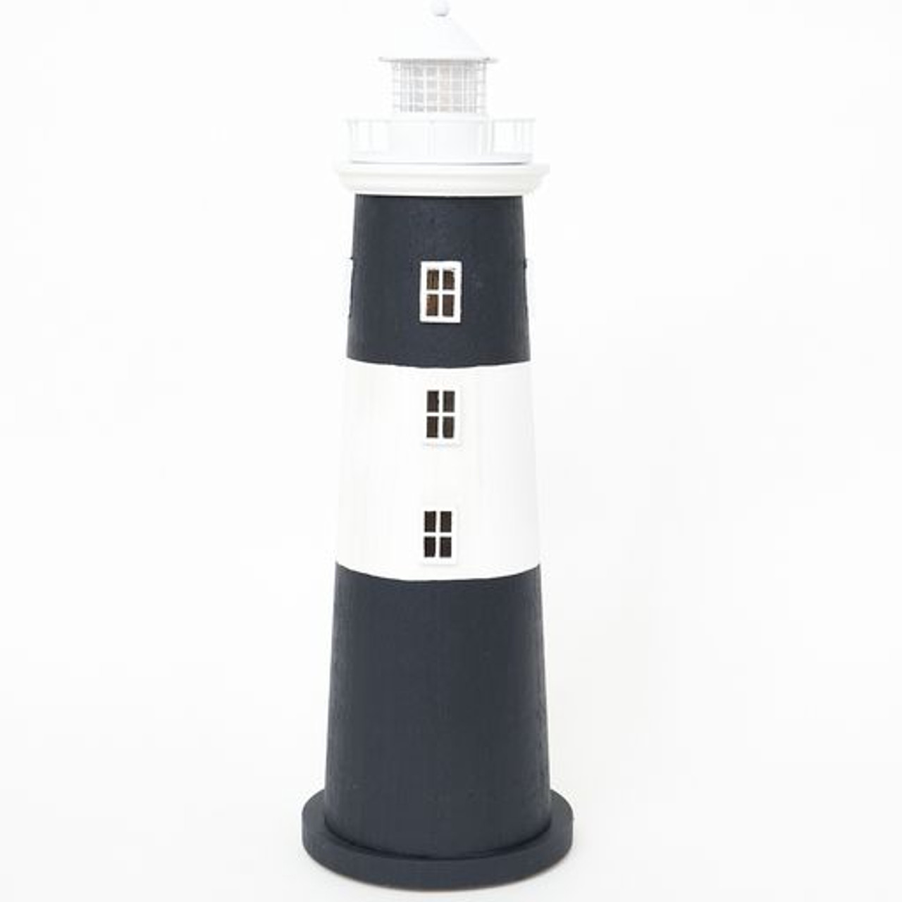 Lighthouse with  LED Light -  Metal - 17.9’’