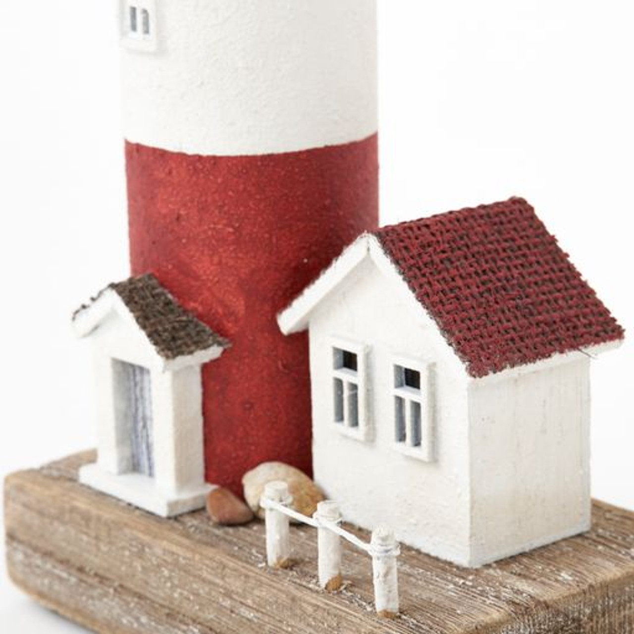 Lighthouse with LED Light - Resin - 11"