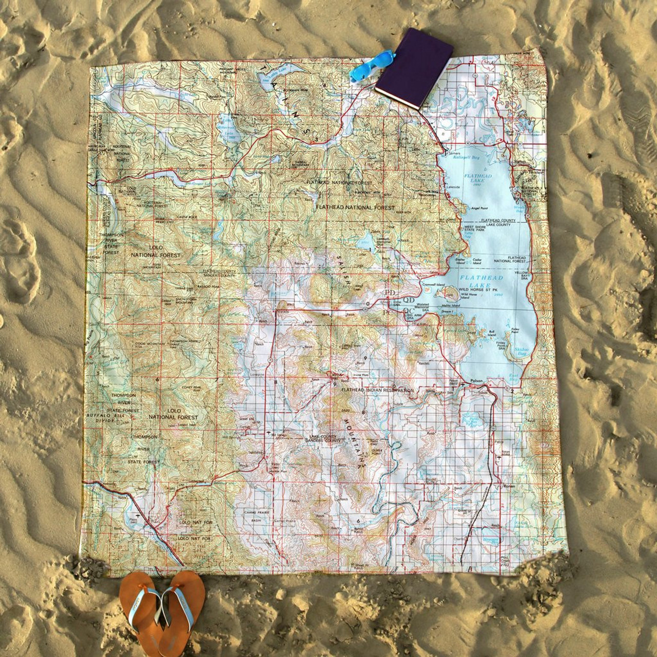 Nautical Chart Blanket Florida Keys Miami to Key West