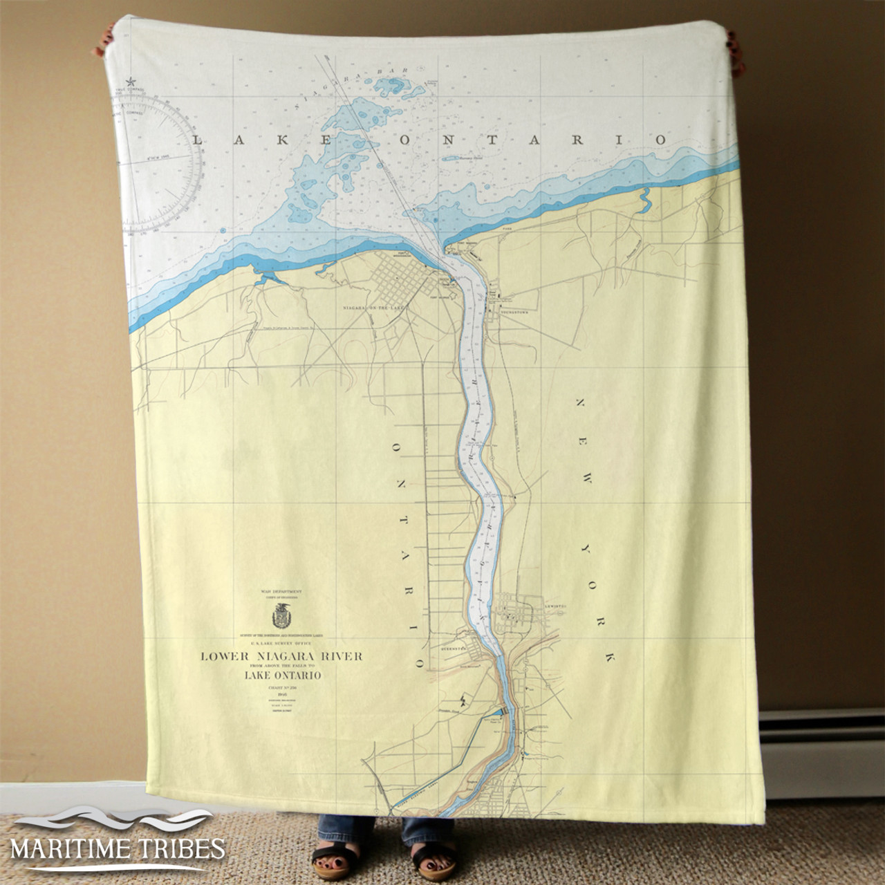 Nautical Chart Blanket – Youngstown, NY