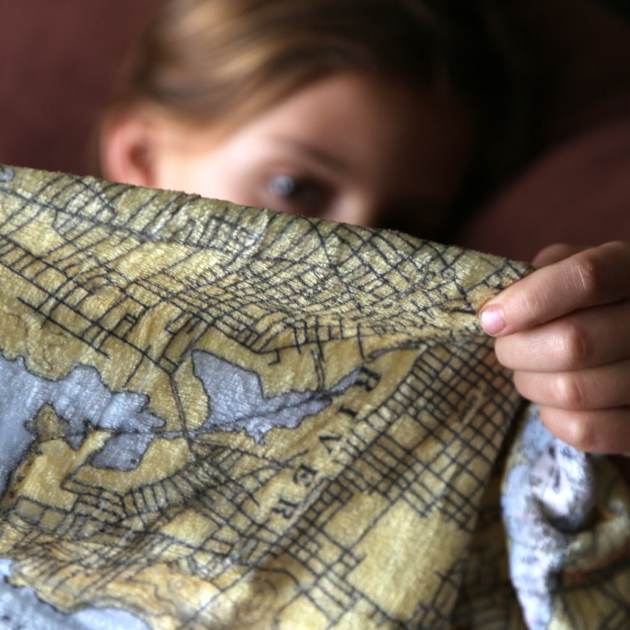 Nautical Chart Blanket – Newfound Lake, NH