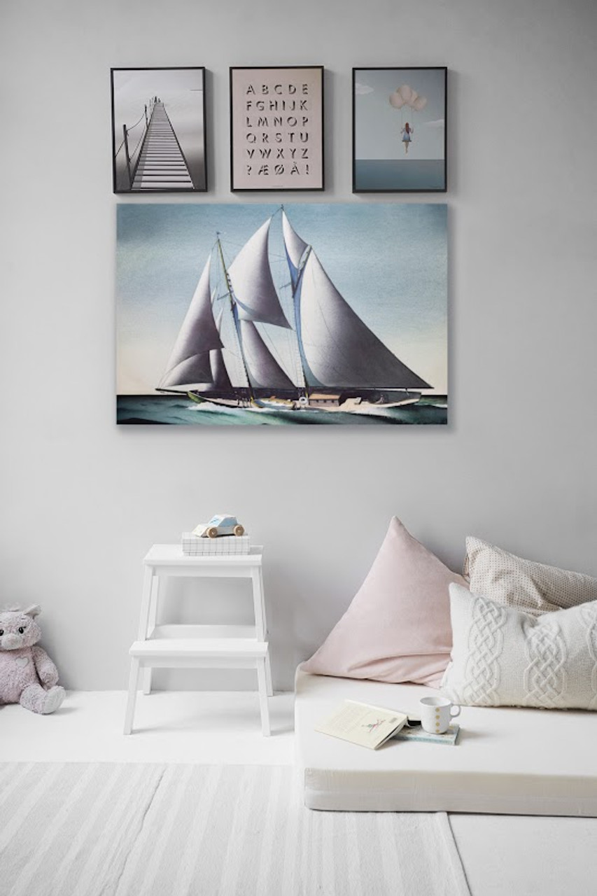 Nautical Canvas Print - Pair of Yacht - Lifestyle 8