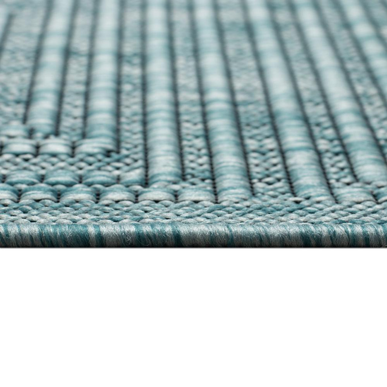 Liora Manne Soleil Maize Indoor/Outdoor Area Rug Aqua - 9'10" x 13'