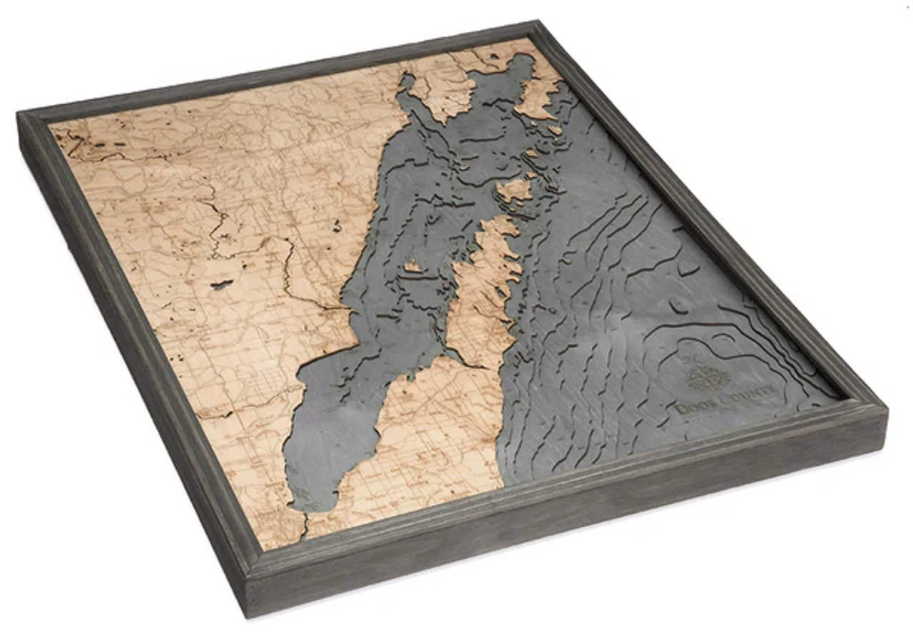 Door County, Wisconsin - 3D Nautical Wood Chart