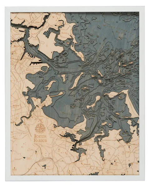 MAPTECH Boston Outer Harbor Nautical Chart - 24x34 Inch Peel & Stick Wall Decal - View #7
