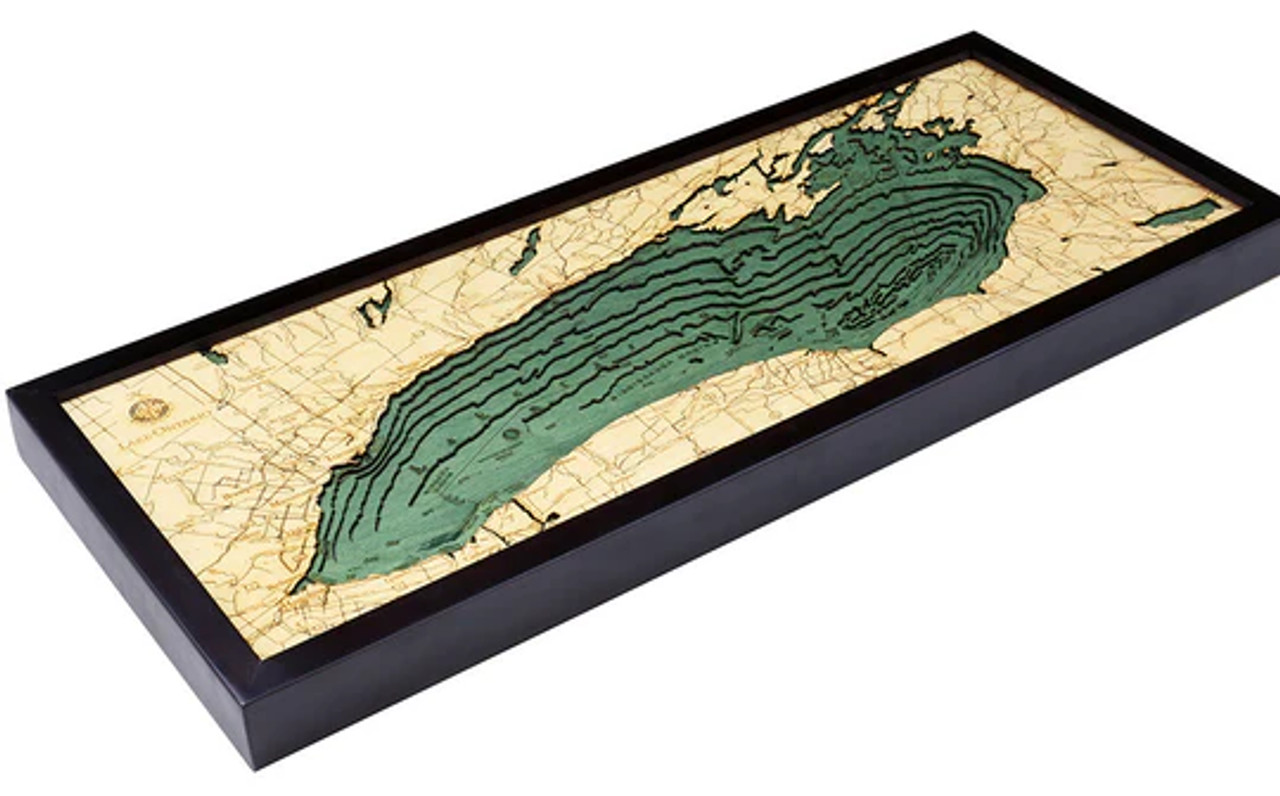 Lake Ontario - 3D Nautical Wood Chart