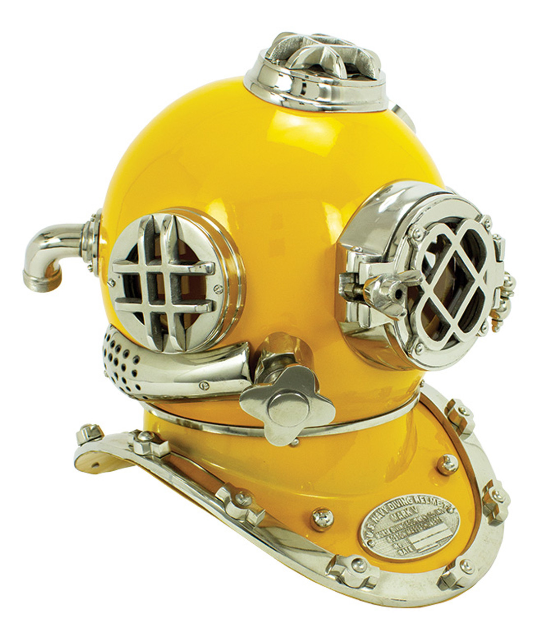 Mark V Diving Helmet - Yellow - 17.5"