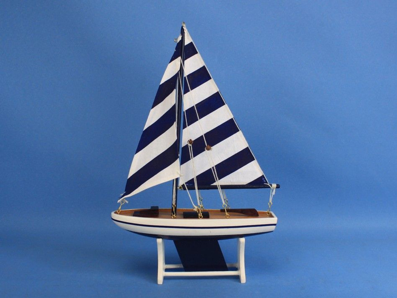 Sailboat Model with Blue Stripes 12" - Min. of 2