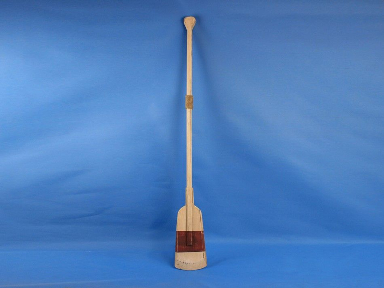 Wooden Rustic Manhattan Beach Squared Rowing Boat Oar 50" With Hooks