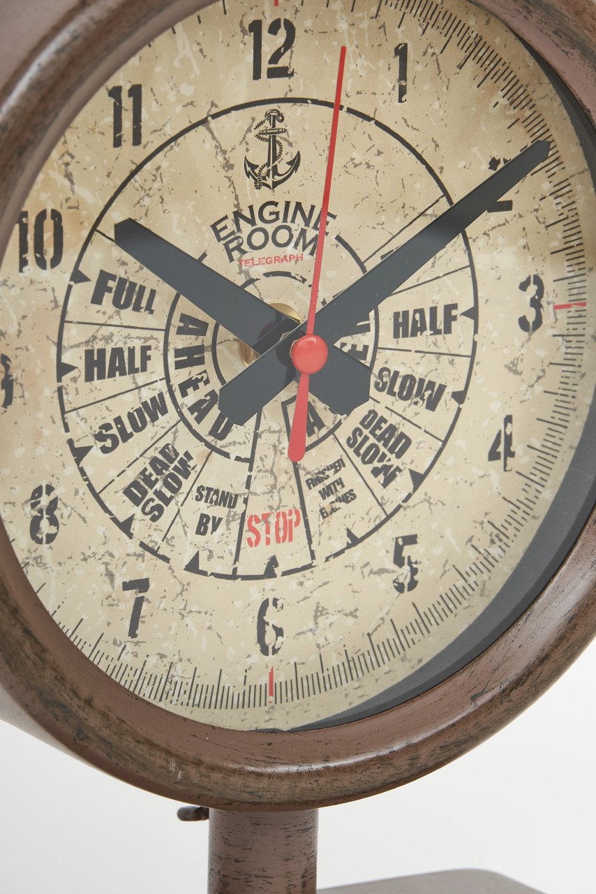 Engine Room Clock with Base - 8.2