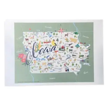 Iowa Print - 12" x 18"