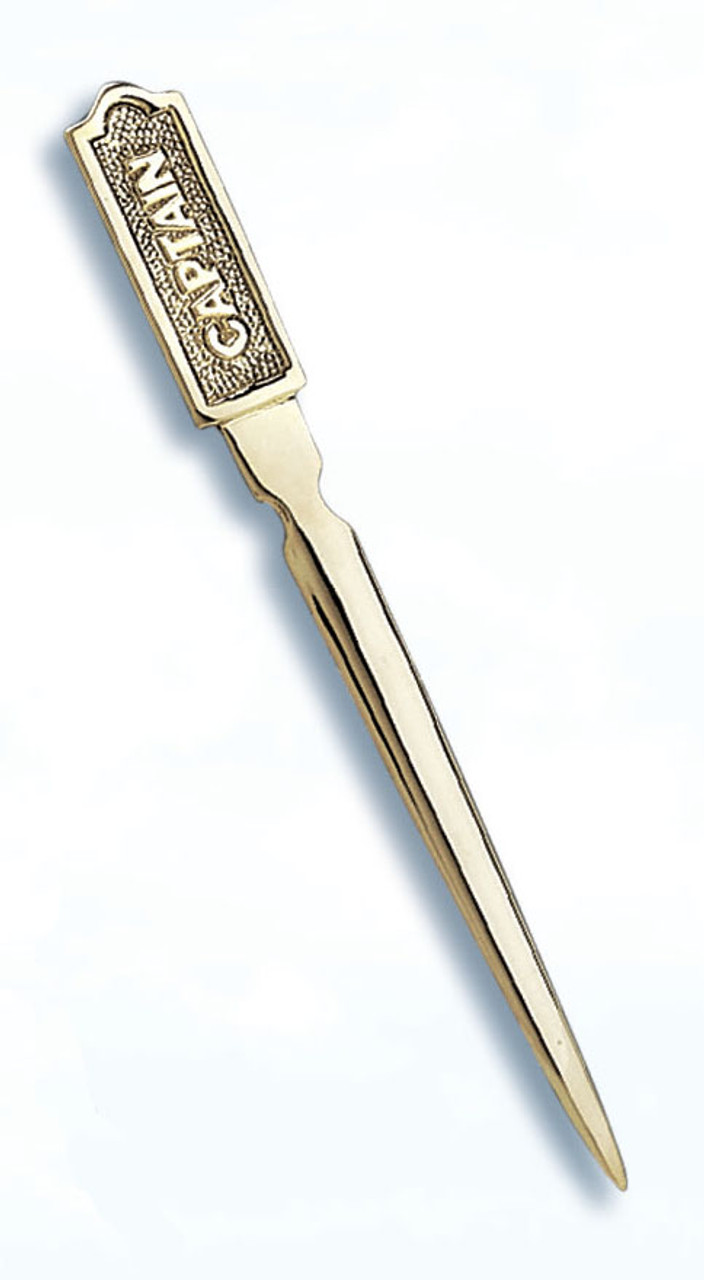 Brass Letter Opener - Captain