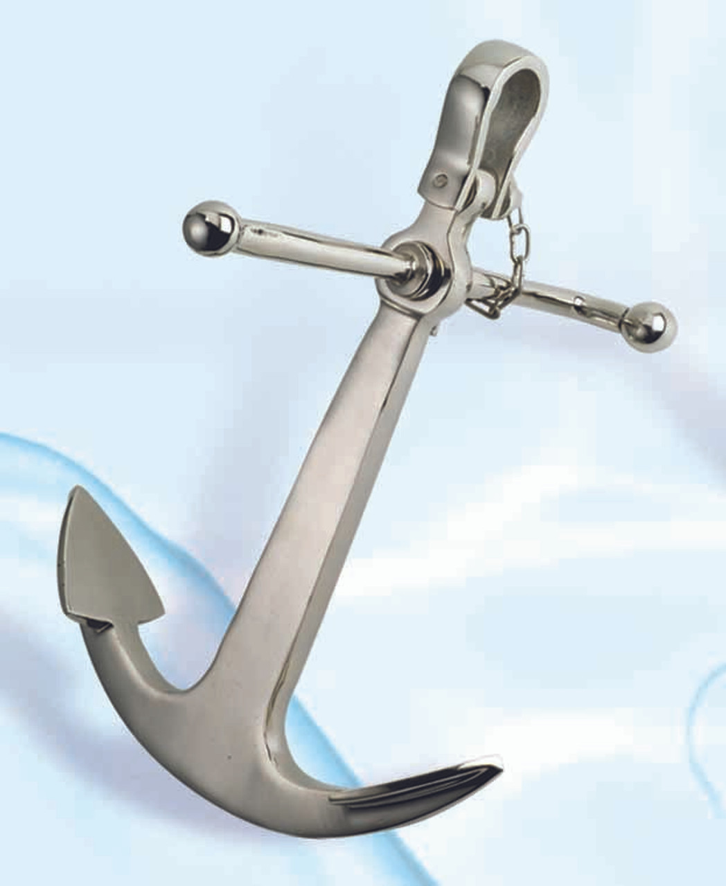 (BW-633)  15" Aluminum Anchor with Nickel Finish