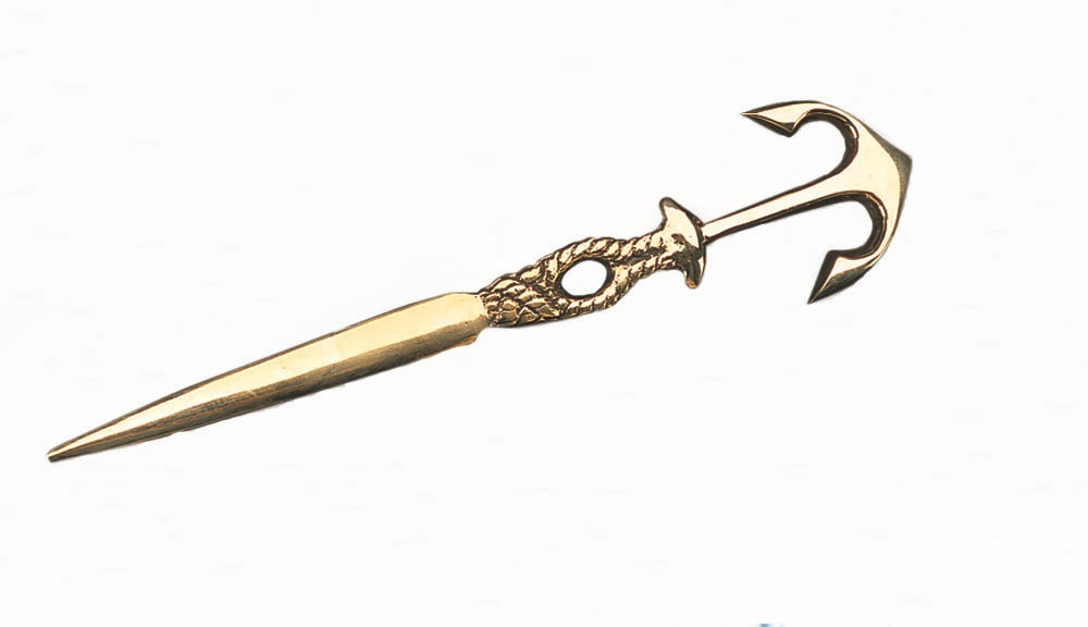 Brass Letter Opener - Anchor