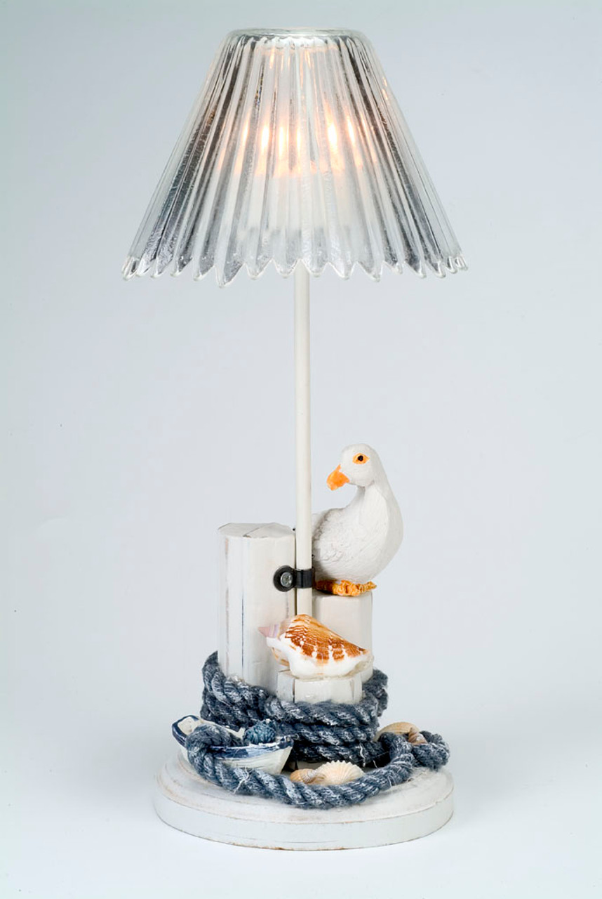 Pelican Rope Piling Nautical Candle Holder