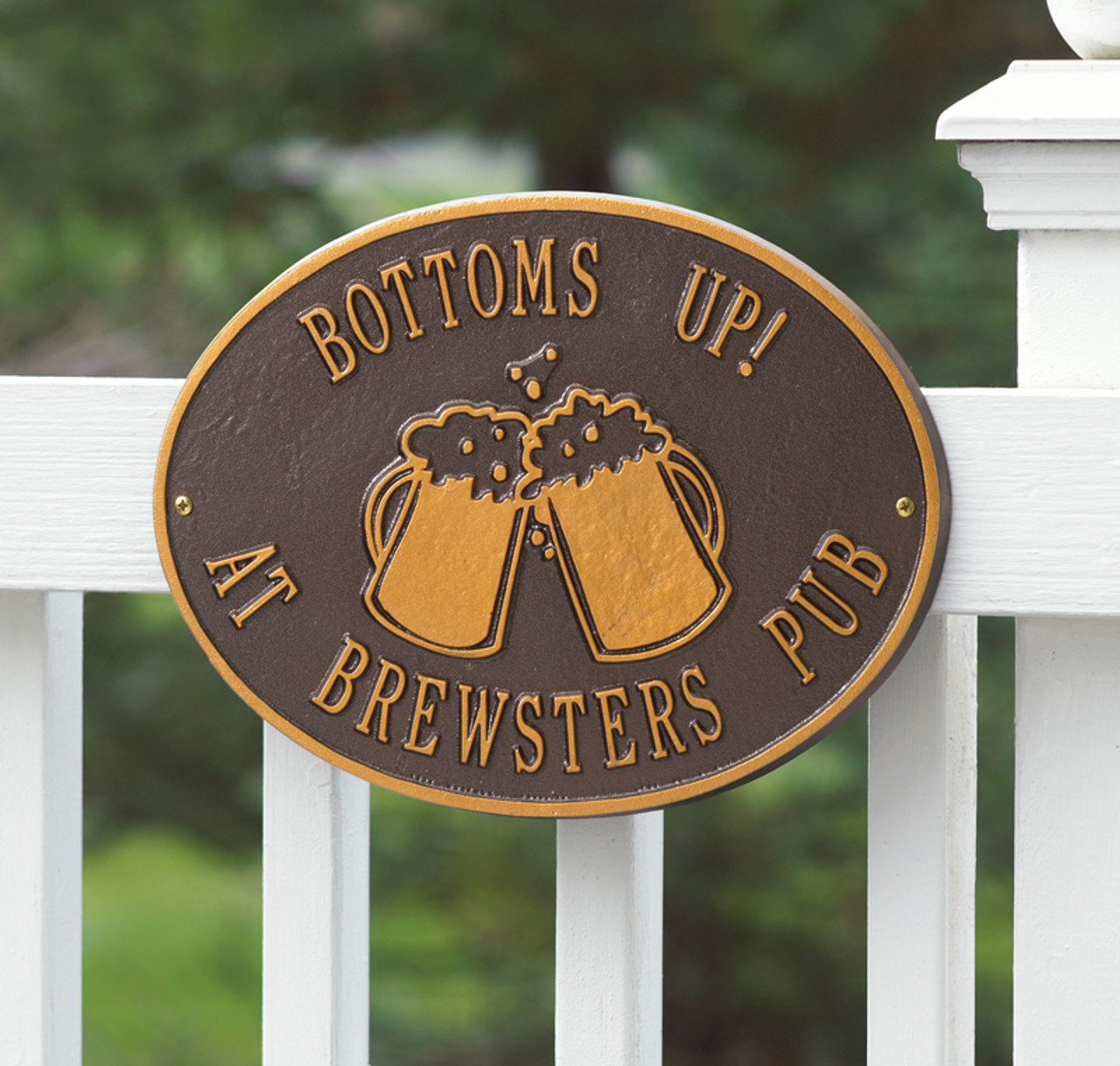 Personalized Beer Mugs Bar Plaque