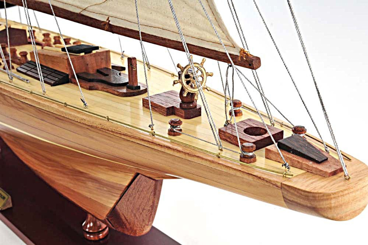 Endeavour Model Yacht 40"  with Optional Personalized Plaque