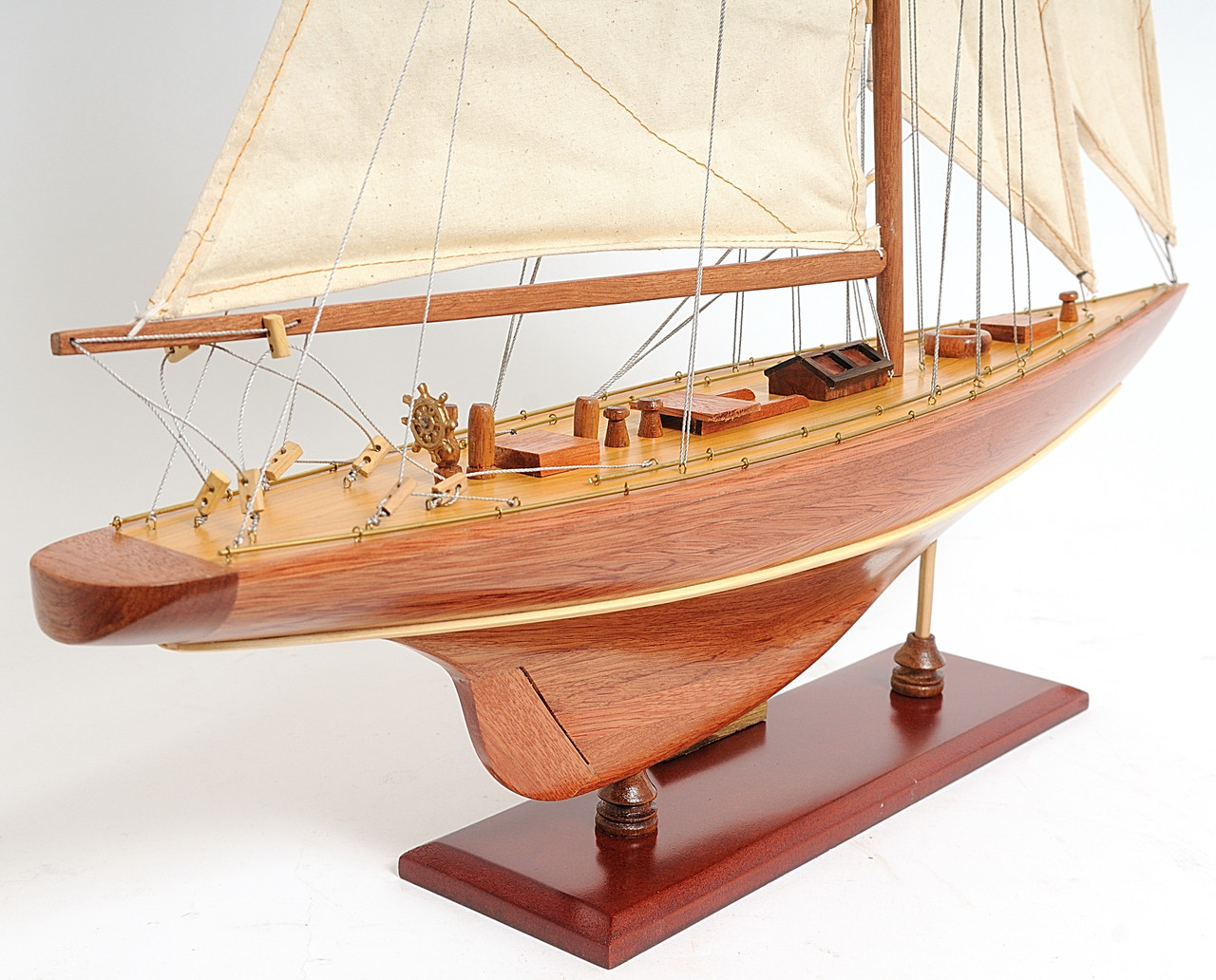 Enterprise Model Yacht 25"  with Optional Personalized Plaque