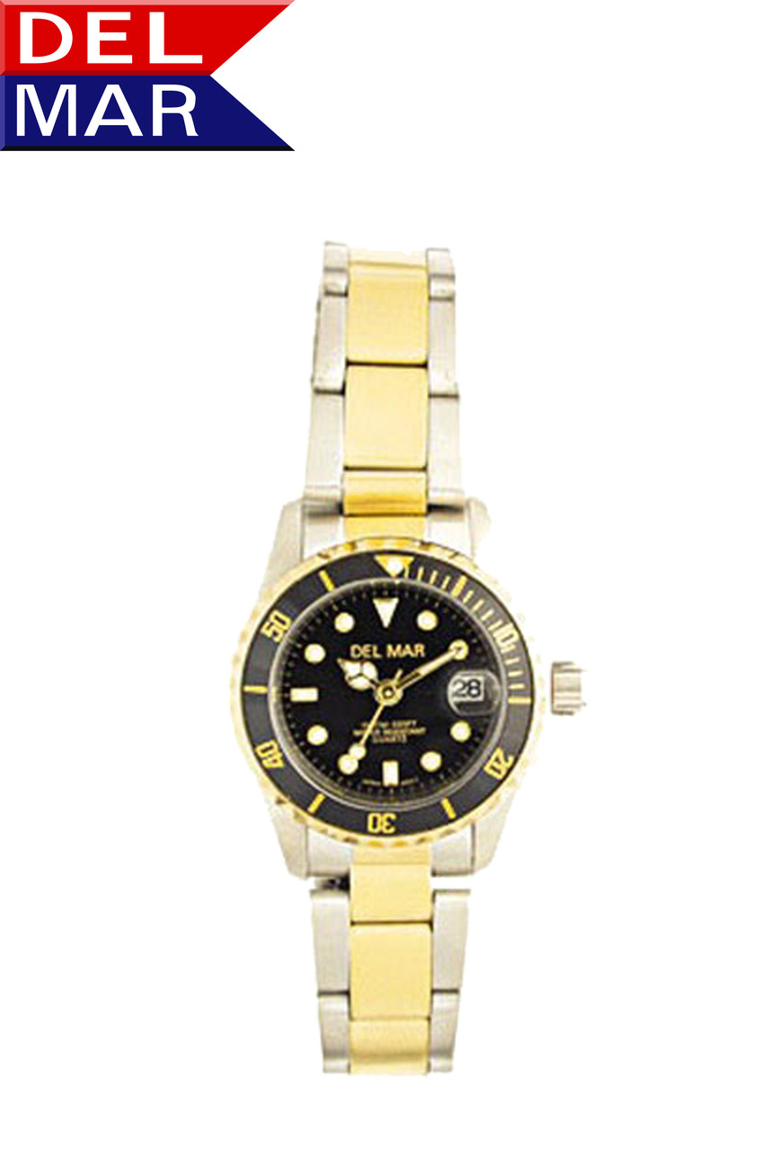 two tone dive watch