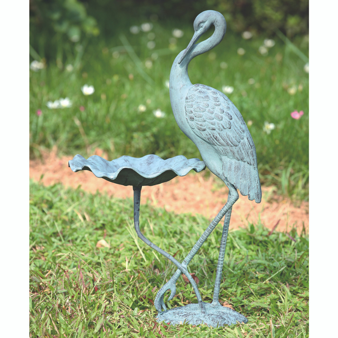 Crane Birdbath