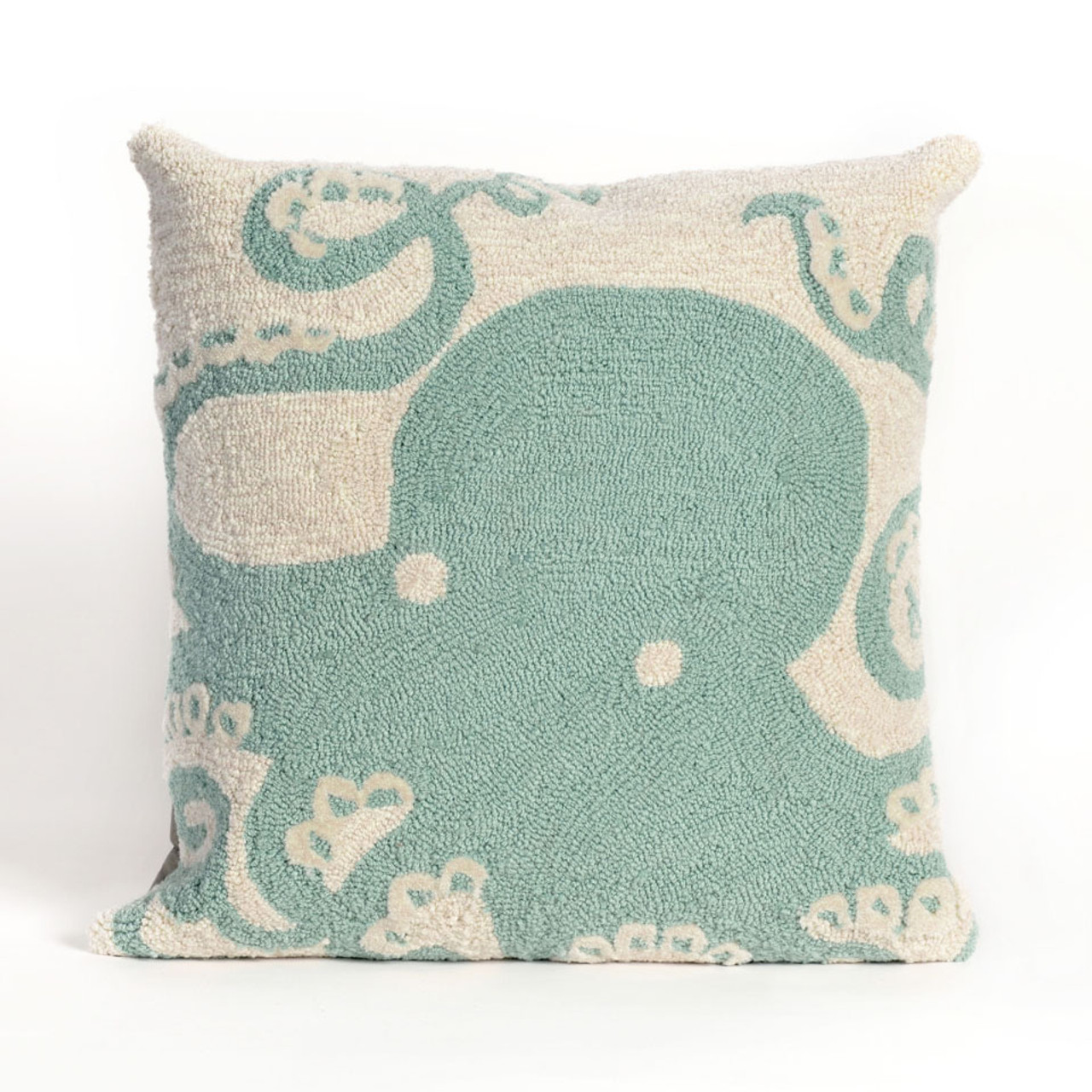 Frontporch Aqua Octopus Indoor/Outdoor Throw Pillow