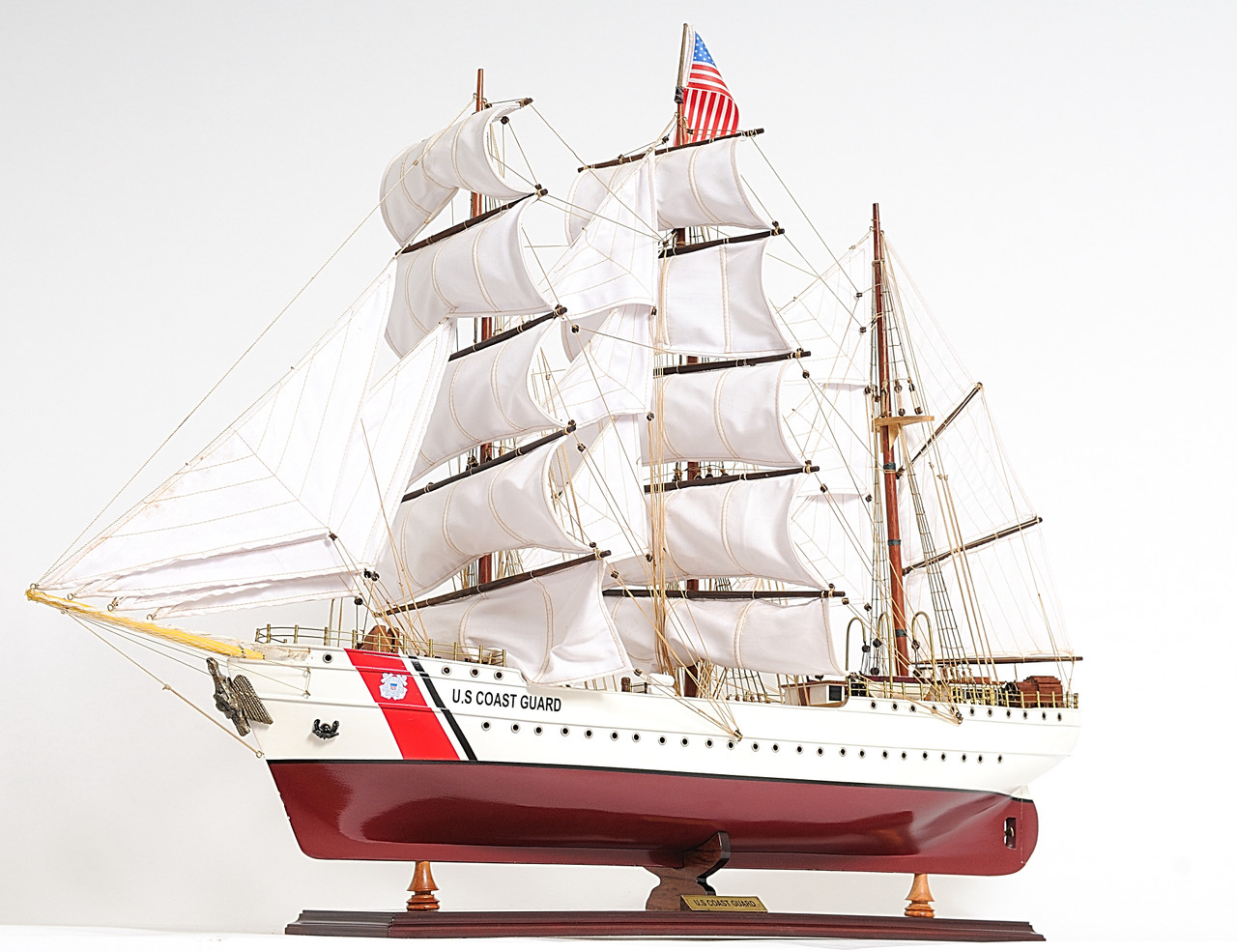 US. Coast Guard Eagle Model Ship - 28" Exclusive Edition - Optional Personalized Plaque