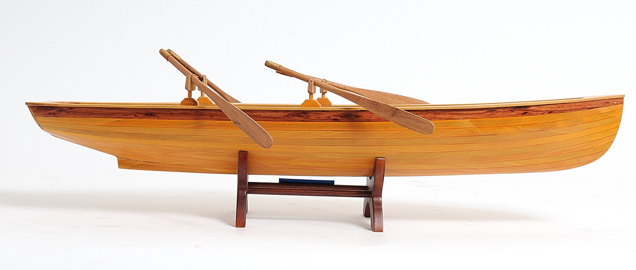 Indian Girl Canoe with Optional Personalized Plaque