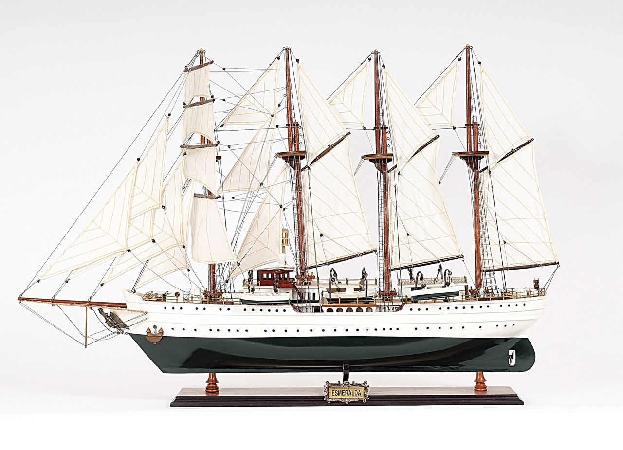 Painted Esmeralda Model Ship - 24.8"