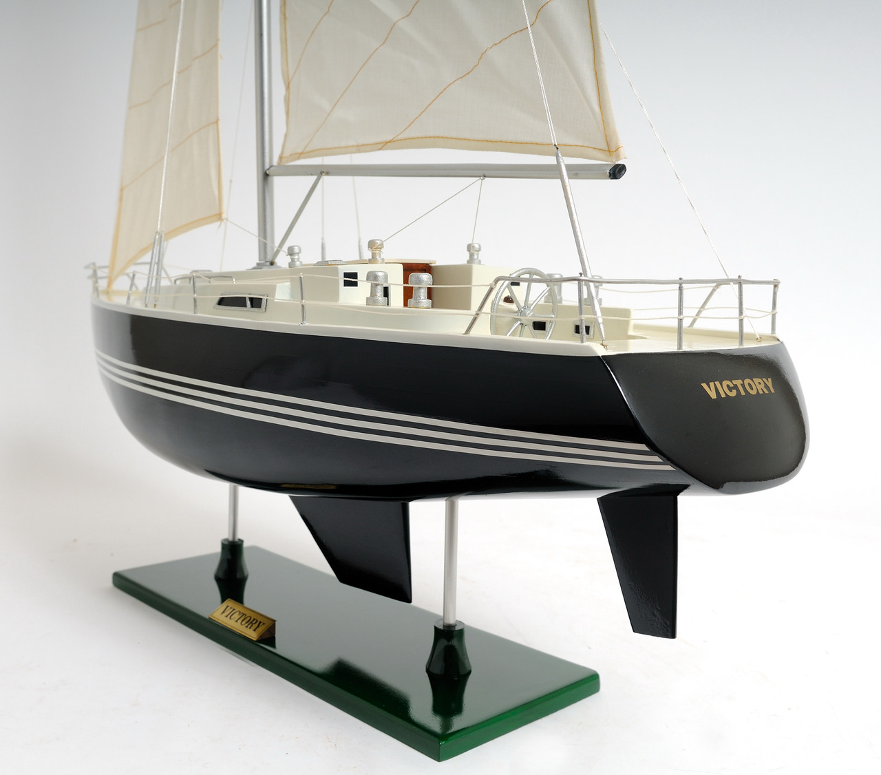 Victory Yacht Painted  with Optional Personalized Plaque