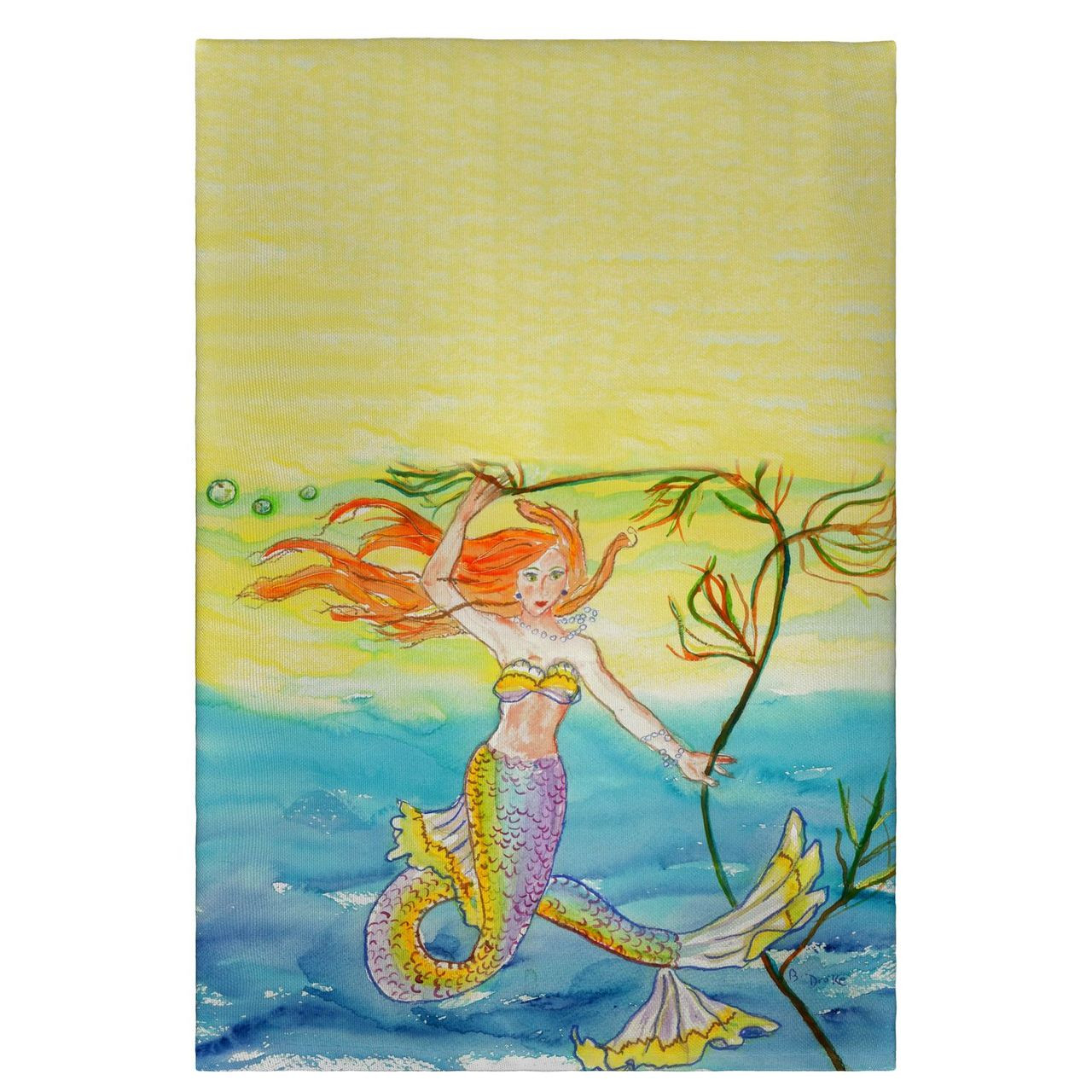 Set of 4 Betsy's Mermaid Guest Towels