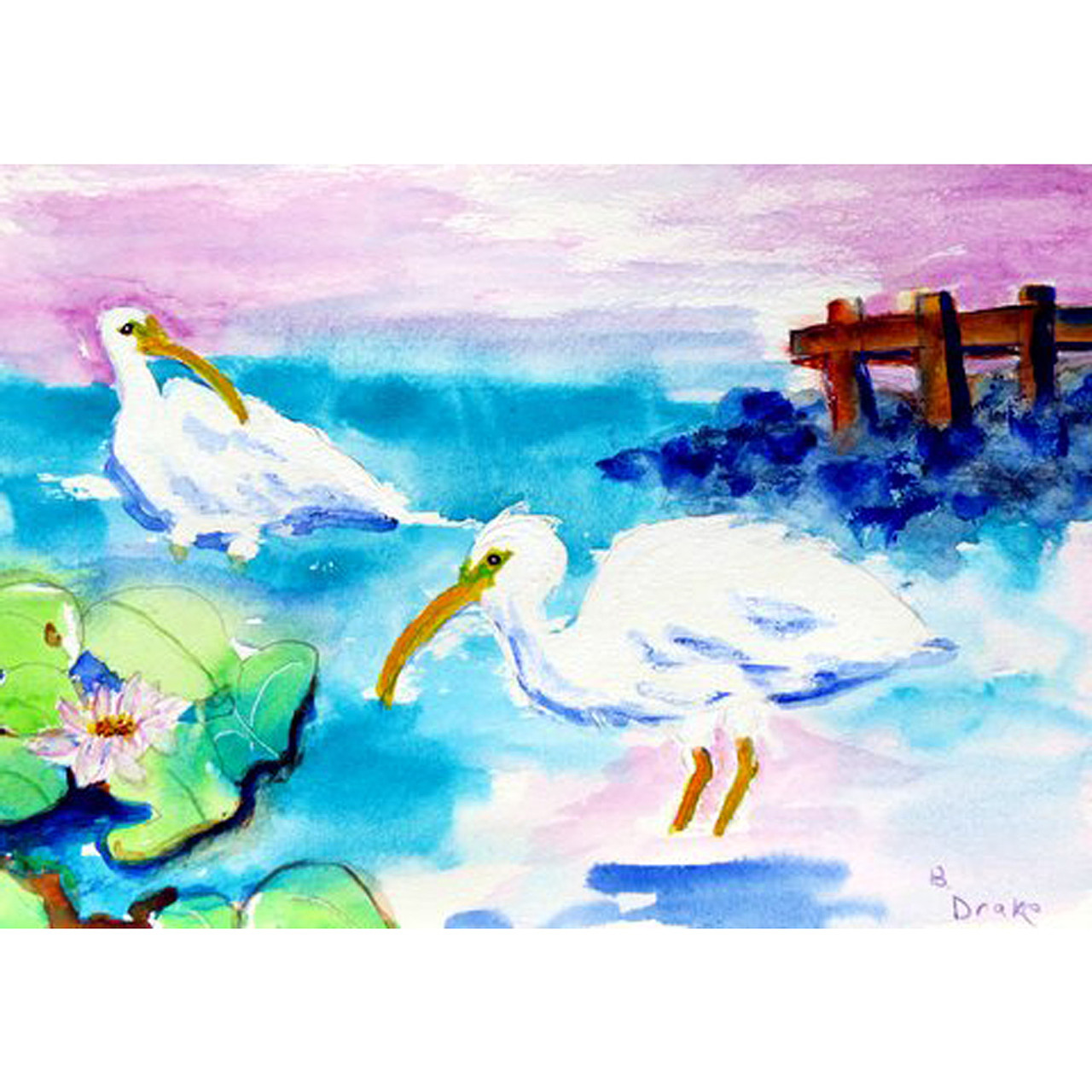 Betsy's White Ibis Place Mats - Set of 2