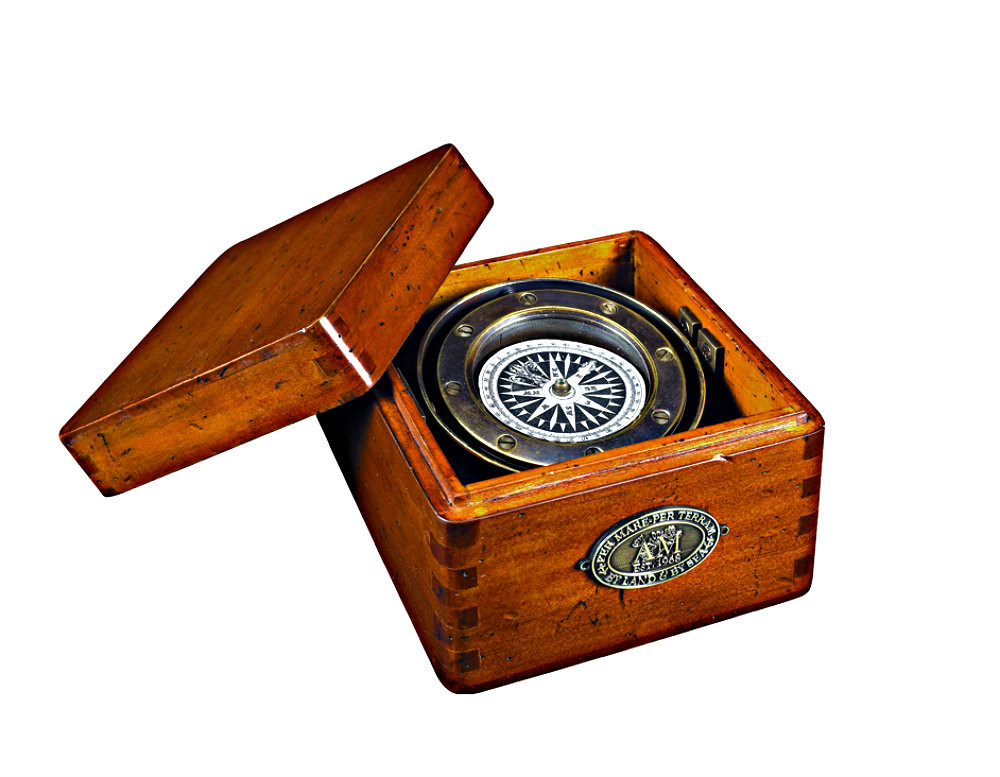 Bronze Nautical Lifeboat Compass Nautical Collectibles