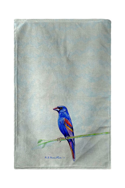 Blue Grosbeak Beach Towel