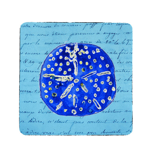 Blue Sand Dollar Coasters - Set of 4