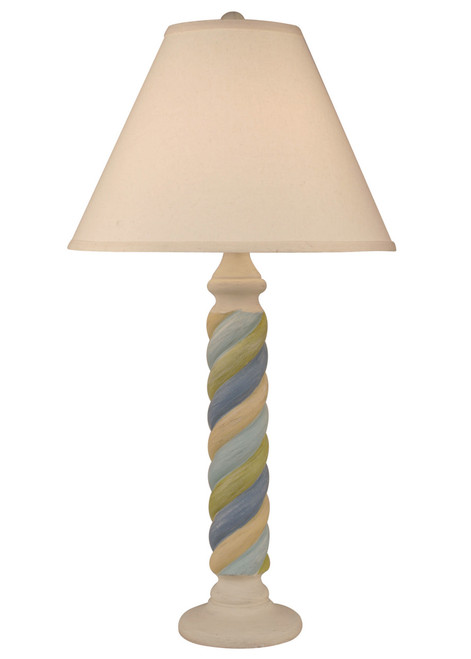 Multi Cottage Stripe Small Rope Table Lamp