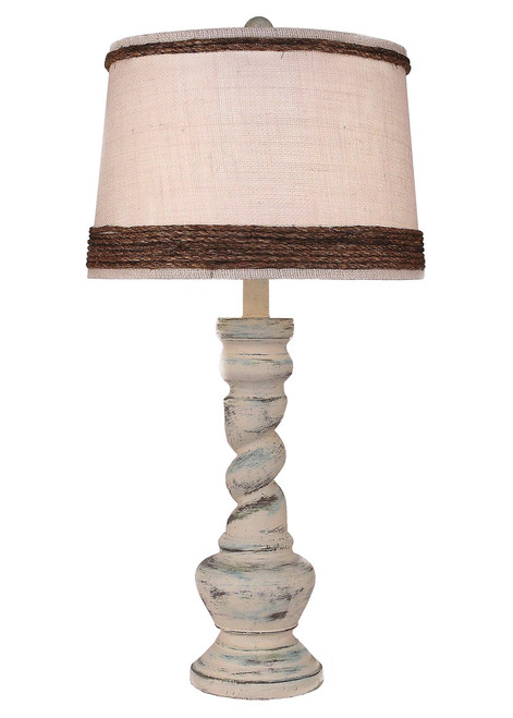 Shabby Summer Country Twist Table Lamp