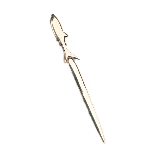Brass Letter Opener - Shark