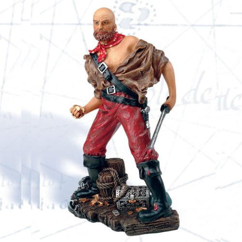 Polystone Pirate with Sword - 8"