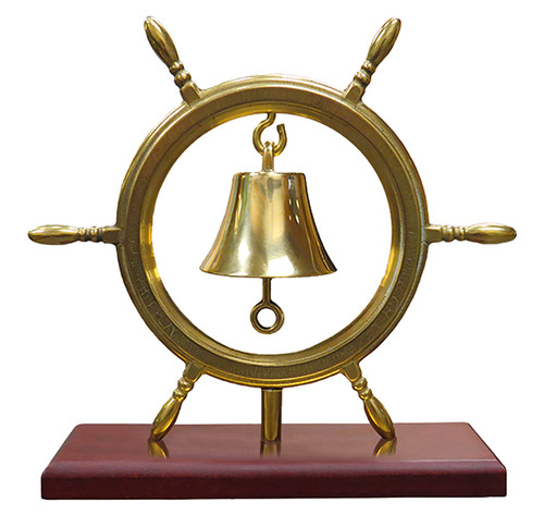 8 Nautical Brass Ship Bell - Maritime Dinner Bells by RedSkyTrader