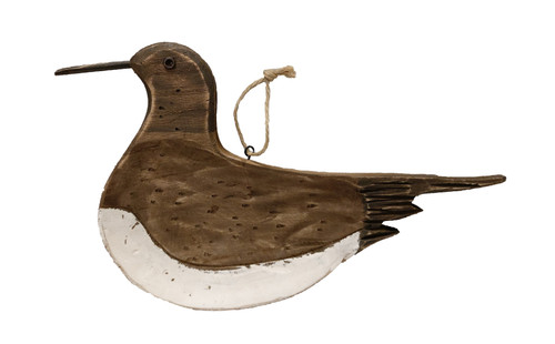 (WW-35) 14" Wooden Seagull Wall Sculpture