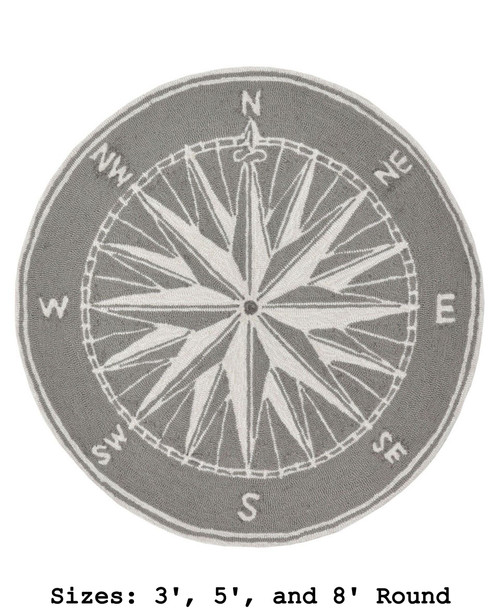 Frontporch Compass Rose Indoor/Outdoor Rug - 8 Sizes
