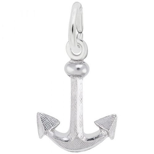 Spek Anchor Charm - Sterling Silver and 14k White Gold